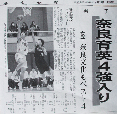 近畿高校バスケットボール新人大会