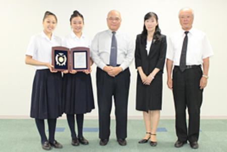 『奈良学園栄誉賞』を新体操部が受賞しました