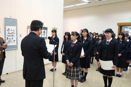 本校生が奈良県高等学校総合文化祭書道の部で優秀賞を受賞しました！