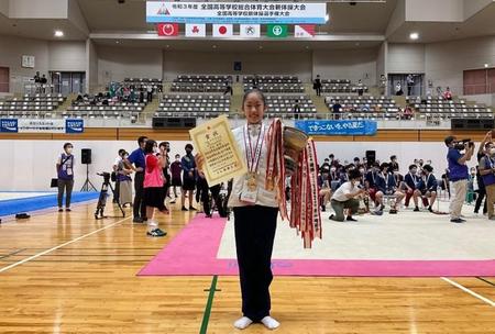 インターハイ2021新体操　中村知花さんが女子個人総合で優勝しました！！